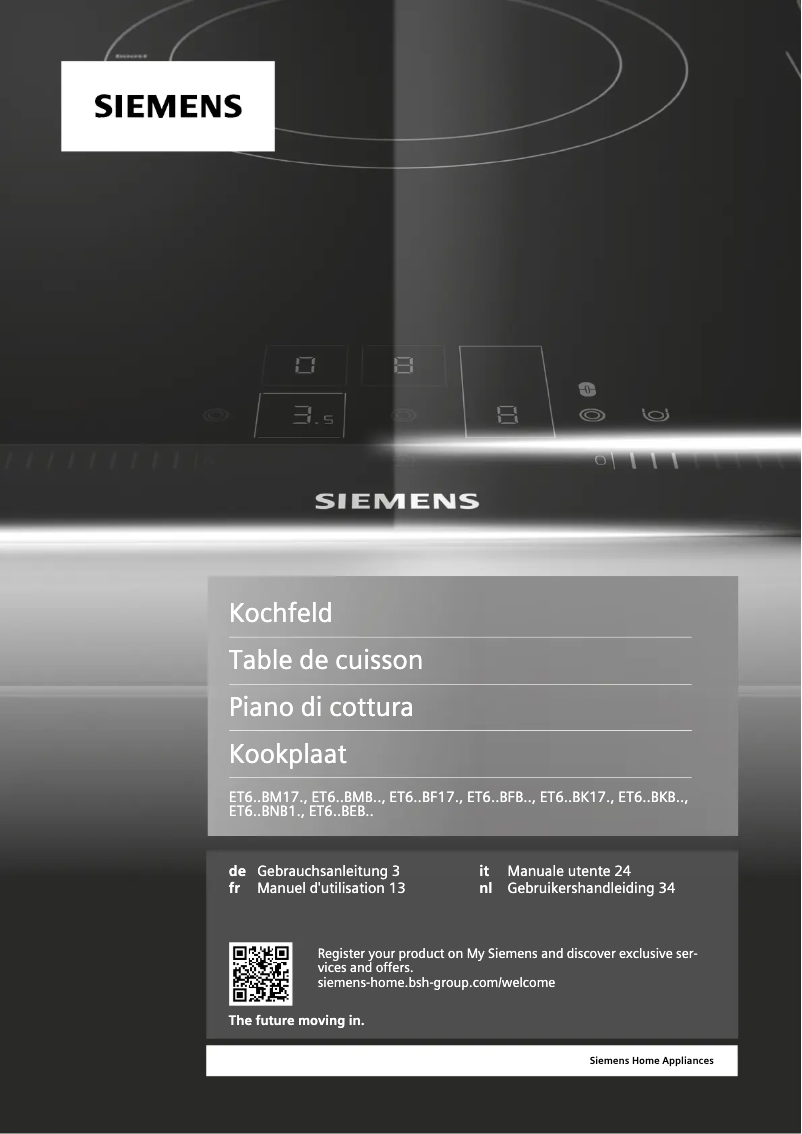 Imagen de la primera página del manual del dispositivo ET631BNB1E