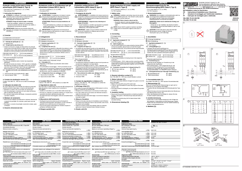 Imagen de la primera página del manual del dispositivo VAL-SEC-T2-3C-350-FM
