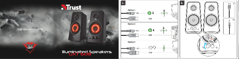 Imagen de la primera página del manual del dispositivo GXT 608