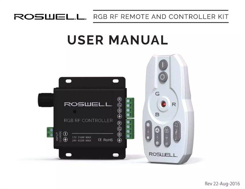 Página 1 del manual Manual de usuario Roswell C920-1620