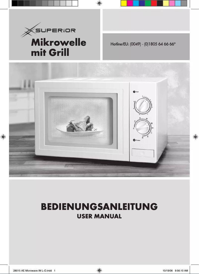 Página 1 del manual Manual de usuario Superior WD700J17-2