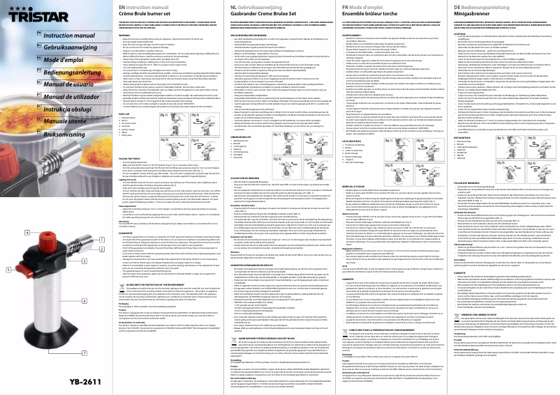 Imagen de la primera página del manual del dispositivo YB-2611