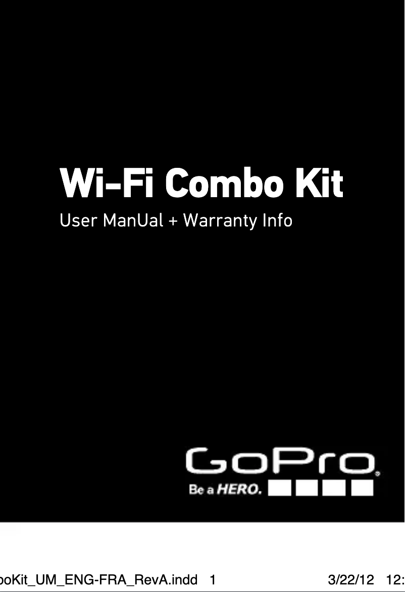 Página nº 1 - Manual de usuario GoPro Wi-Fi Combo Kit