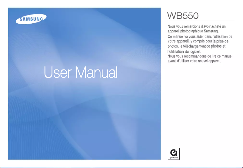 Imagen de la primera página del manual del dispositivo WB550