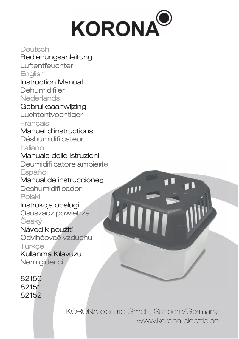 Página nº 1 - Manual de usuario Korona 82150