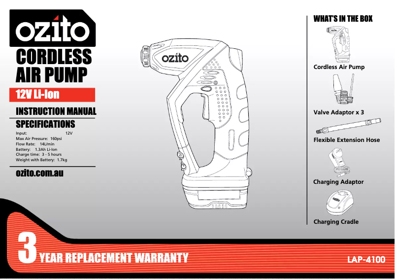 Imagen de la primera página del manual del dispositivo LAP-4100