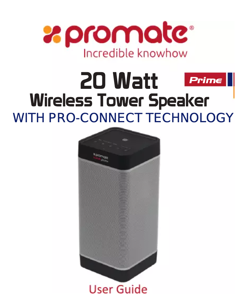 Página nº 1 - Manual de usuario Promate Prime