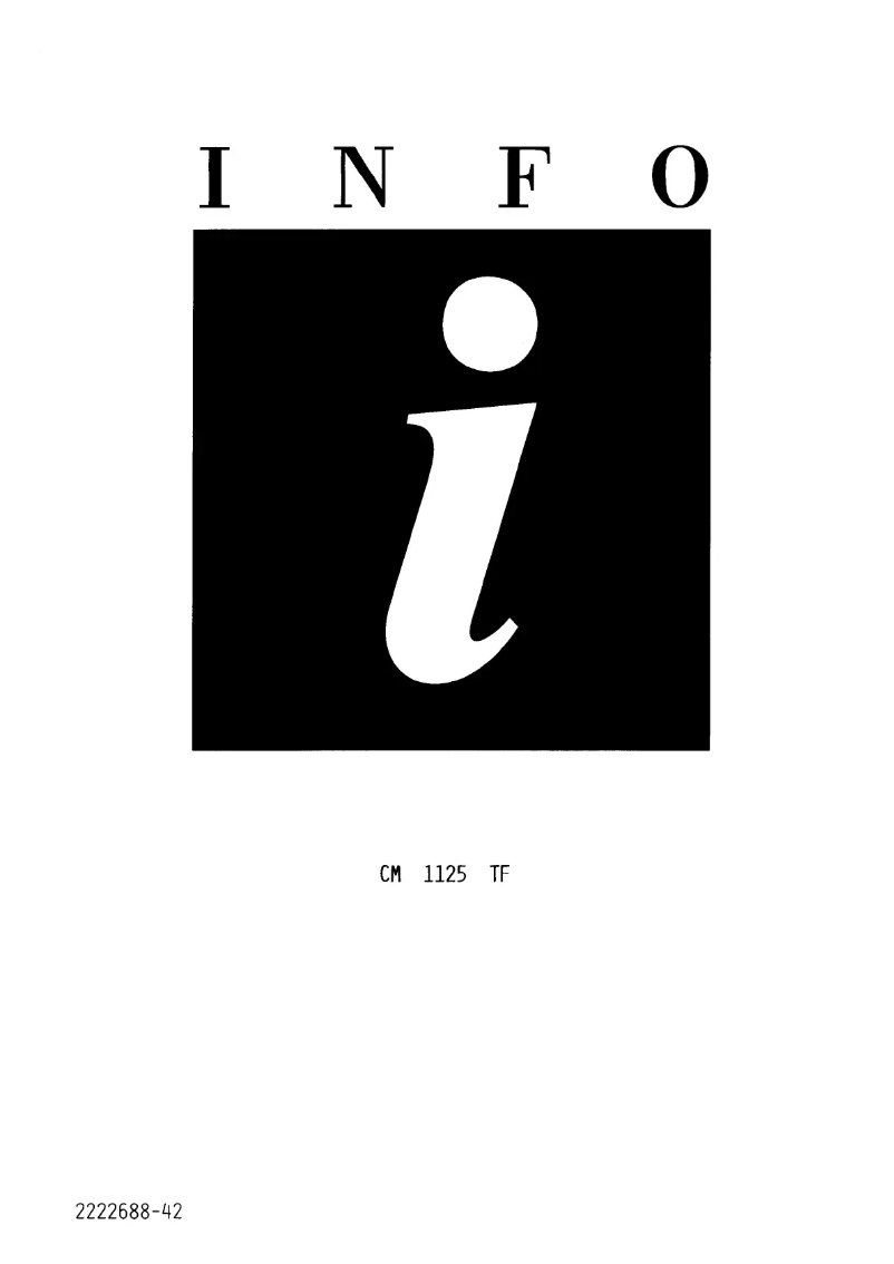 Página 1 del manual Manual de usuario Marynen CM 1125 TF