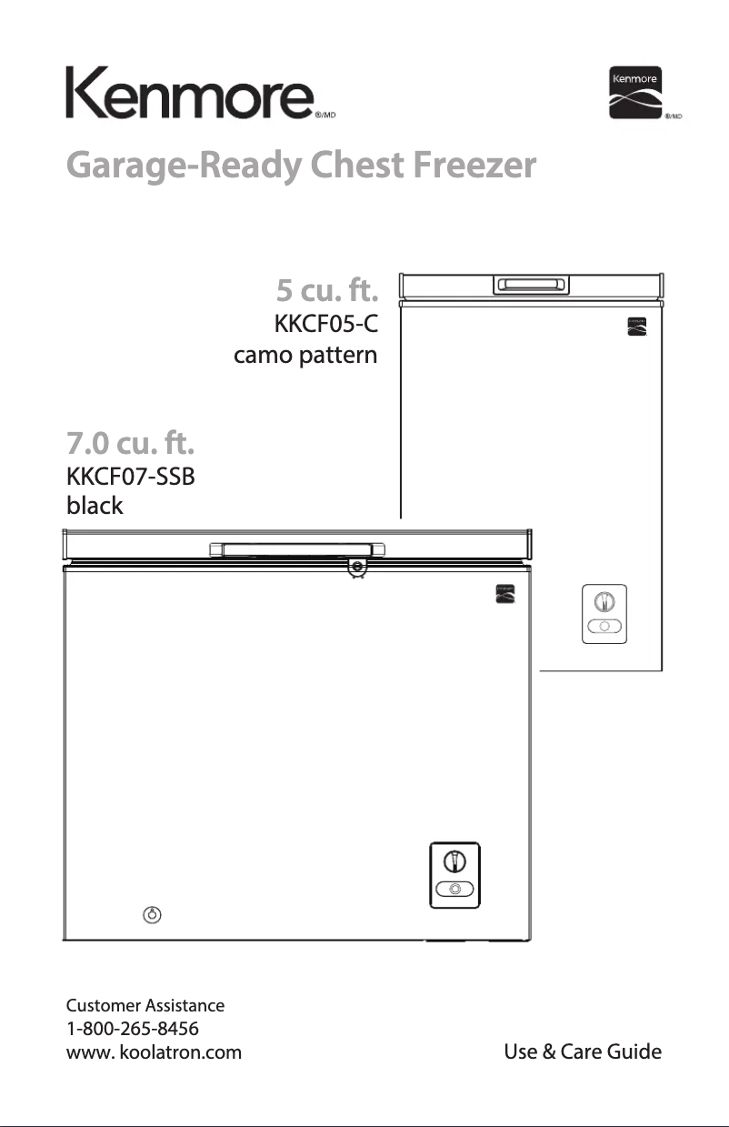 Página 1 del manual Manual de usuario Kenmore KKCF07-SSB