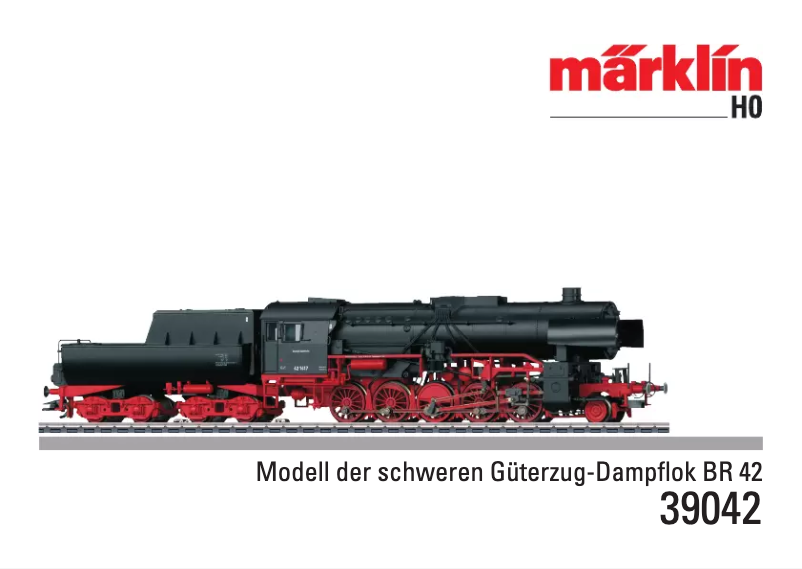 Página 1 del manual Manual de usuario Märklin 39042