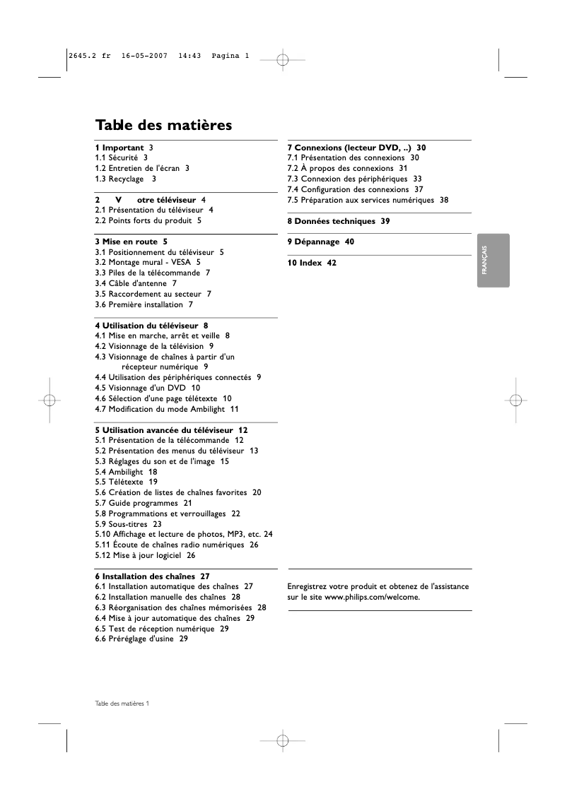 Página 1 del manual Manual de usuario Philips Cineos 47PFL9532D