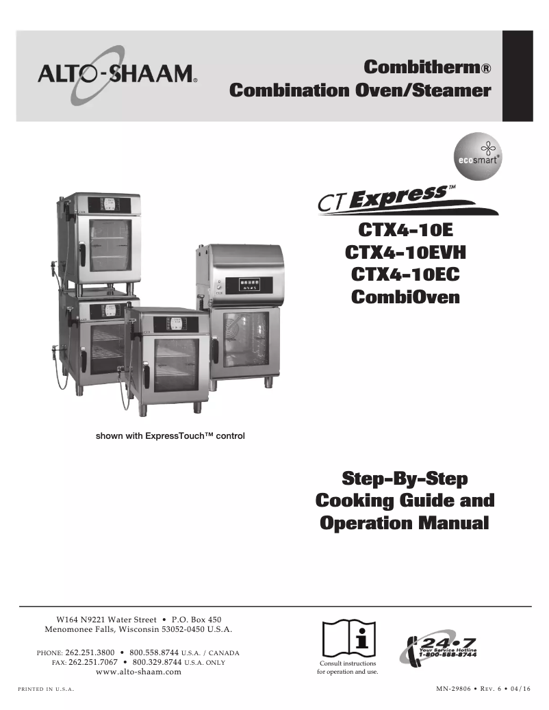 Imagen de la primera página del manual del dispositivo CTX4-10E