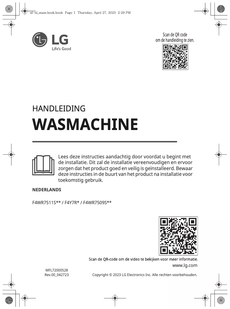 Página 1 del manual Manual de usuario LG GC3R709S1A