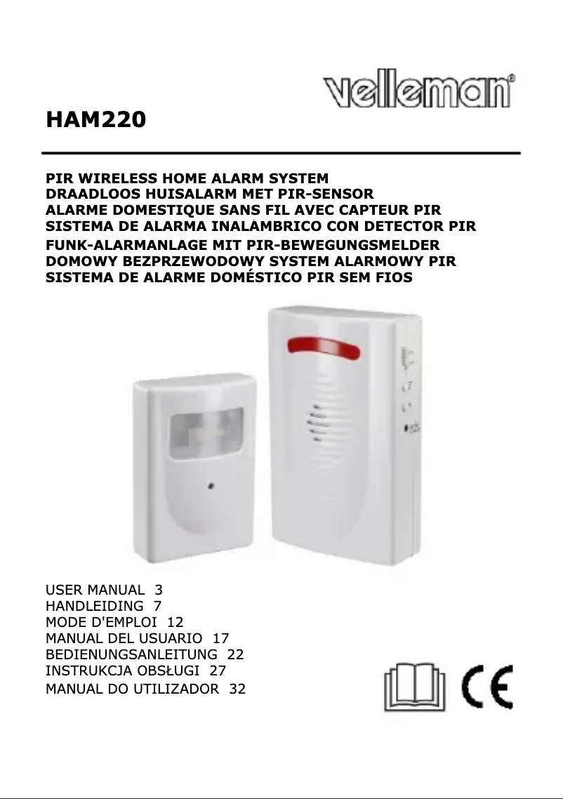 Imagen de la primera página del manual del dispositivo HAM220