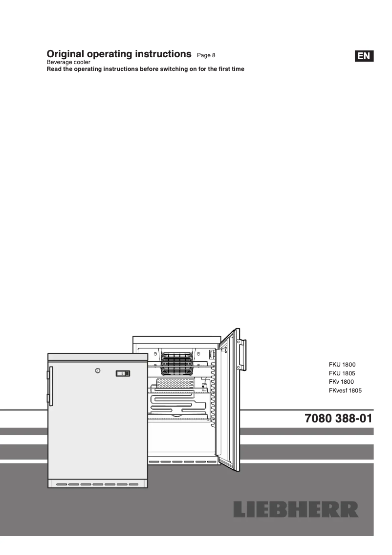 Página 1 del manual Manual de usuario Liebherr FKU 1805