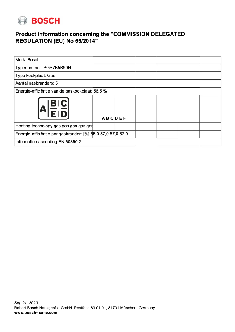 Página nº 1 - Manual de usuario Bosch Serie 4 PGS7B5B90N