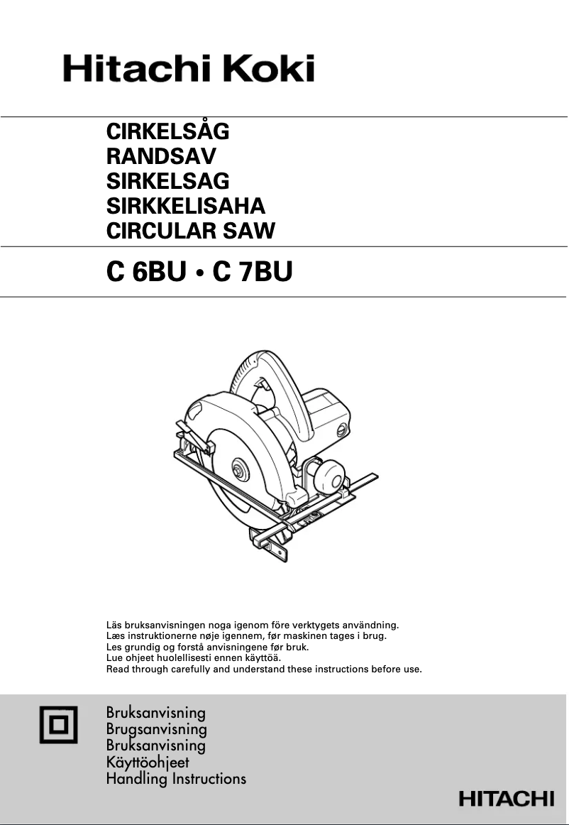 Página nº 1 - Manual de usuario Hitachi C 6BU