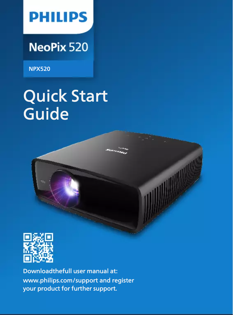 Imagen de la primera página del manual del dispositivo NeoPix 520 NPX520