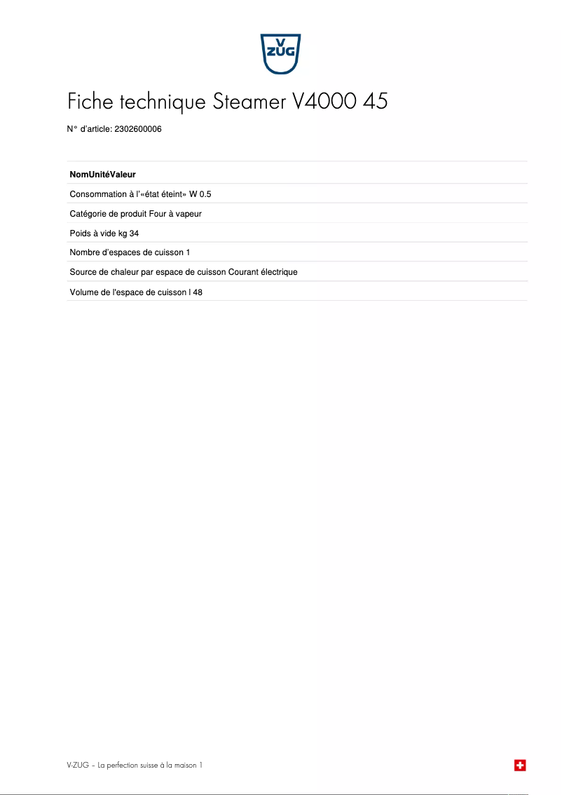 Imagen de la primera página del manual del dispositivo Steamer V4000 45