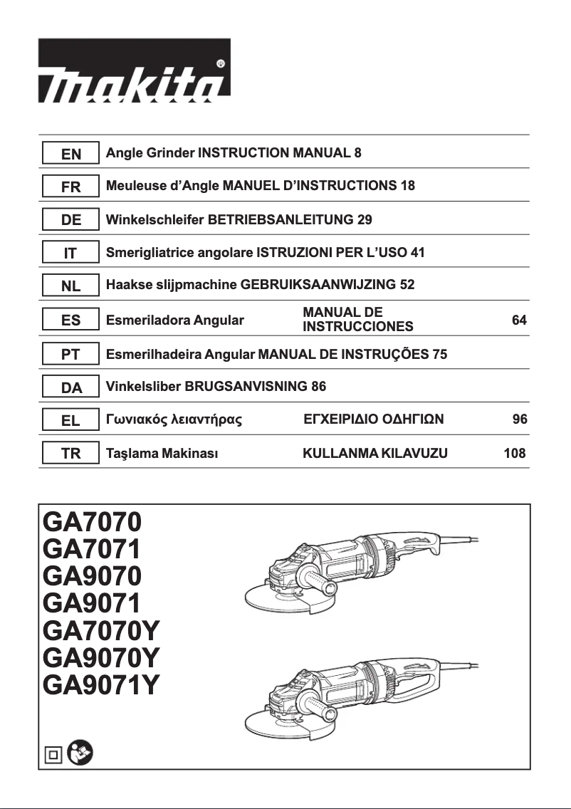 Imagen de la primera página del manual del dispositivo GA7071X1