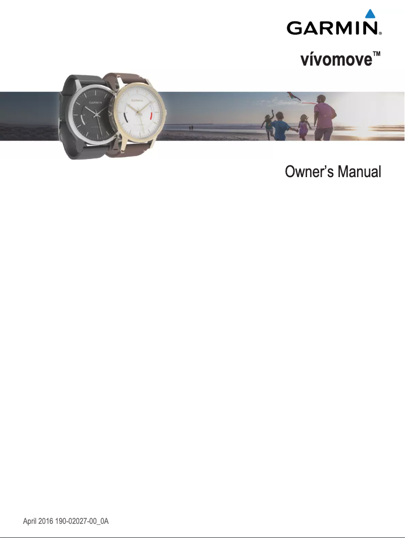 Página 1 del manual Manual de usuario Garmin Vívomove Premium