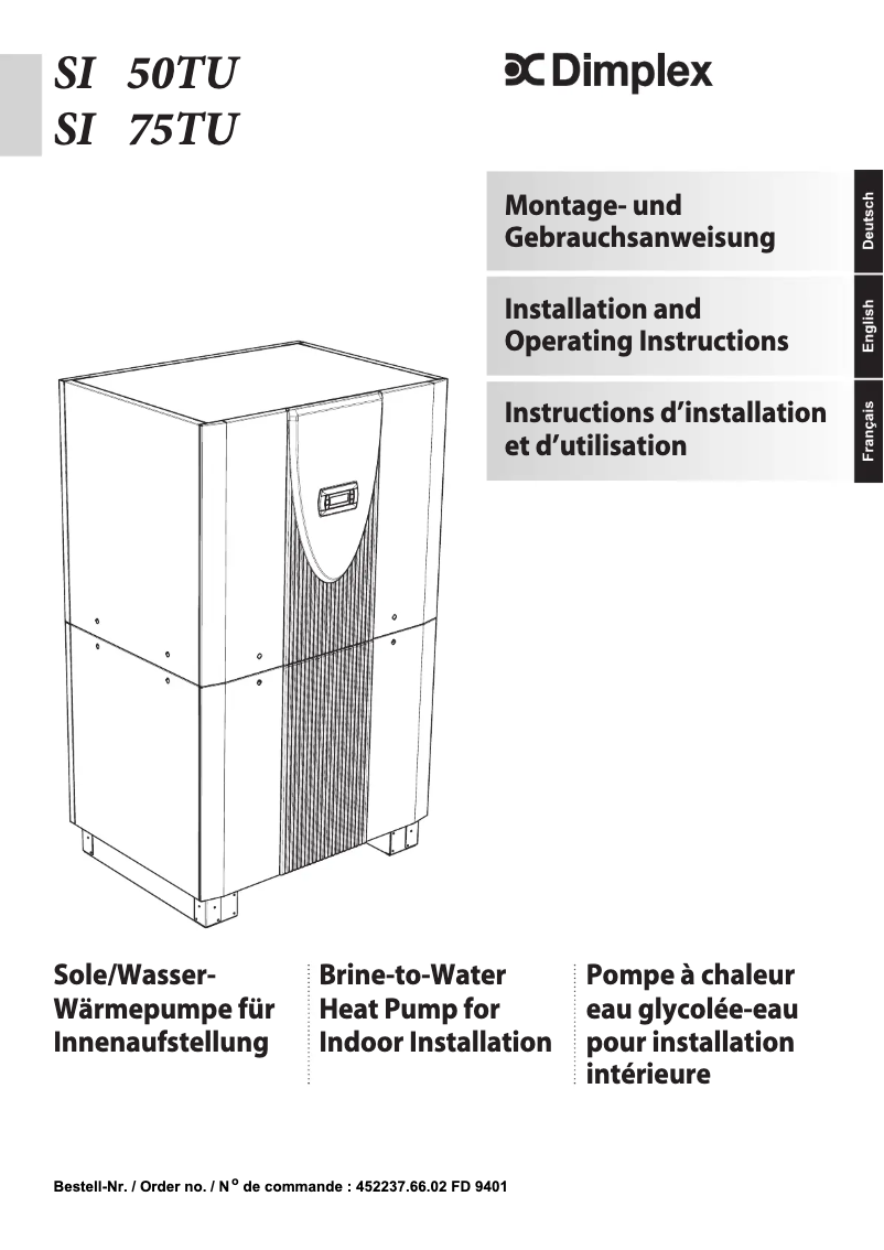 Página 1 del manual Manual de usuario Dimplex SI 50TU