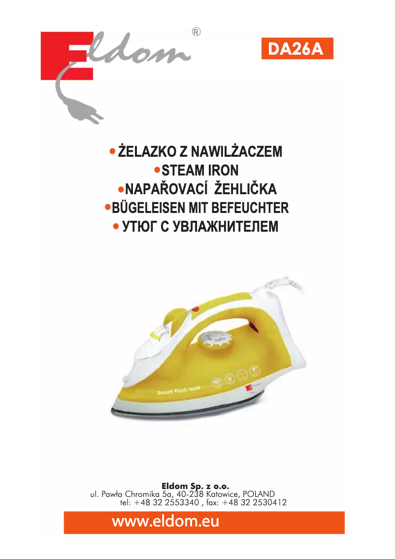 Imagen de la primera página del manual del dispositivo DA26A