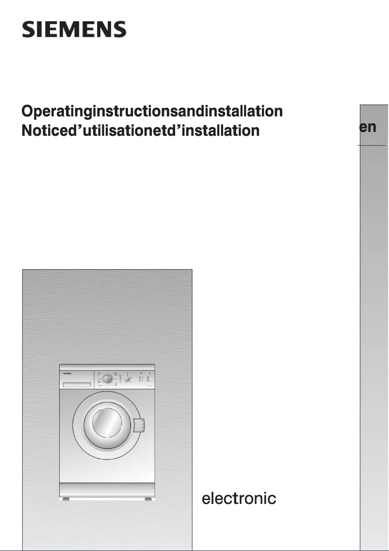 Imagen de la primera página del manual del dispositivo WXB1060FF