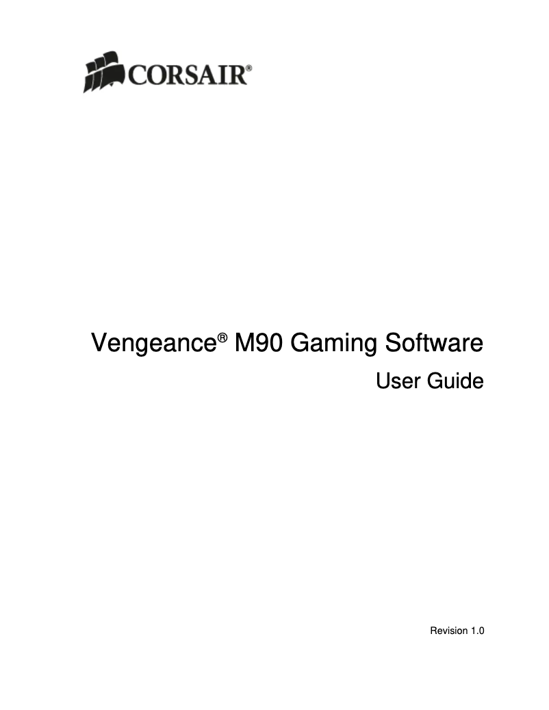 Página 1 del manual Manual de usuario Corsair Vengeance M95