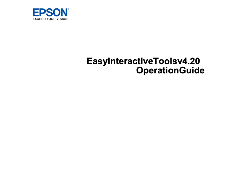 Página 1 del manual Ficha técnica Epson BrightLink 536Wi