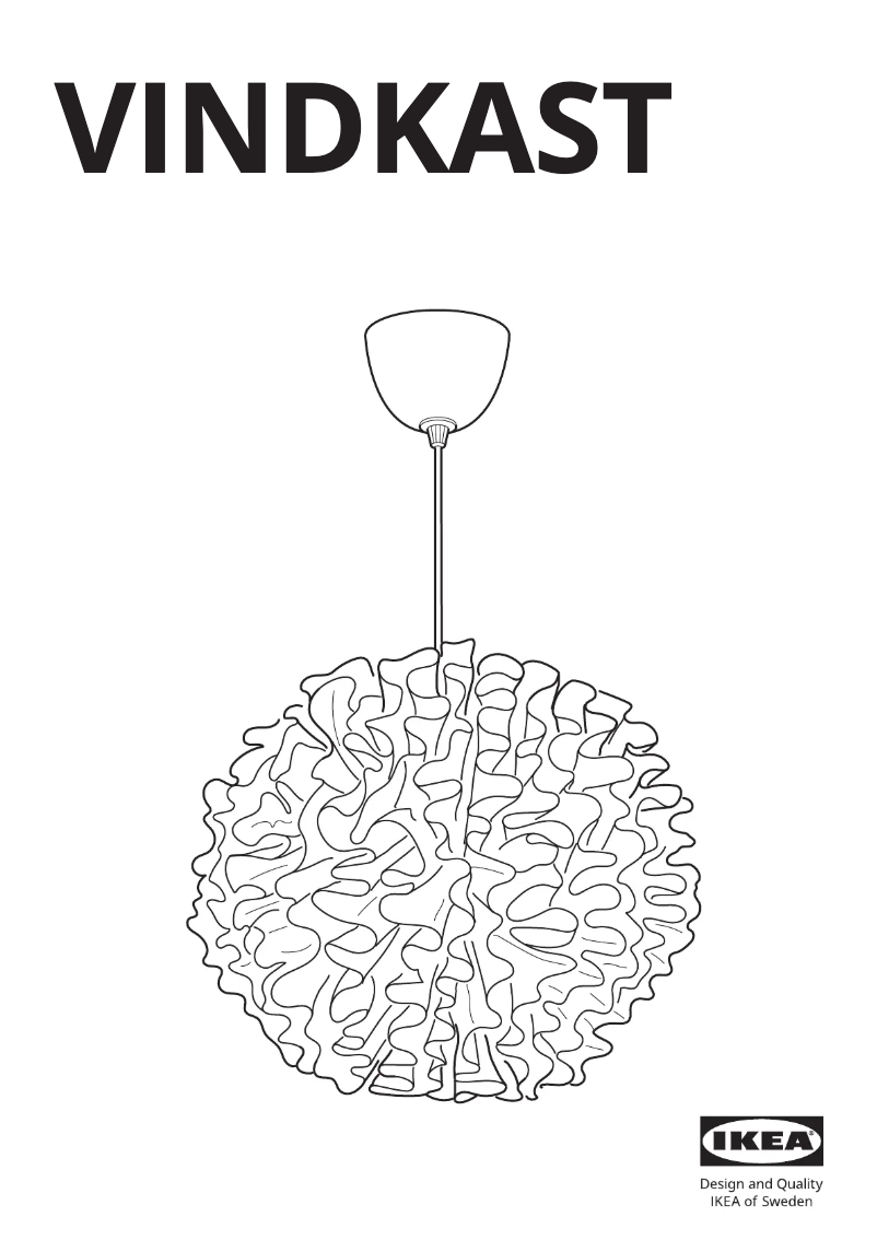 Imagen de la primera página del manual del dispositivo VINDKAST 604.691.17