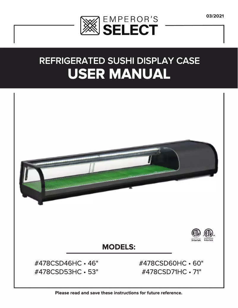 Imagen de la primera página del manual del dispositivo CSD-53