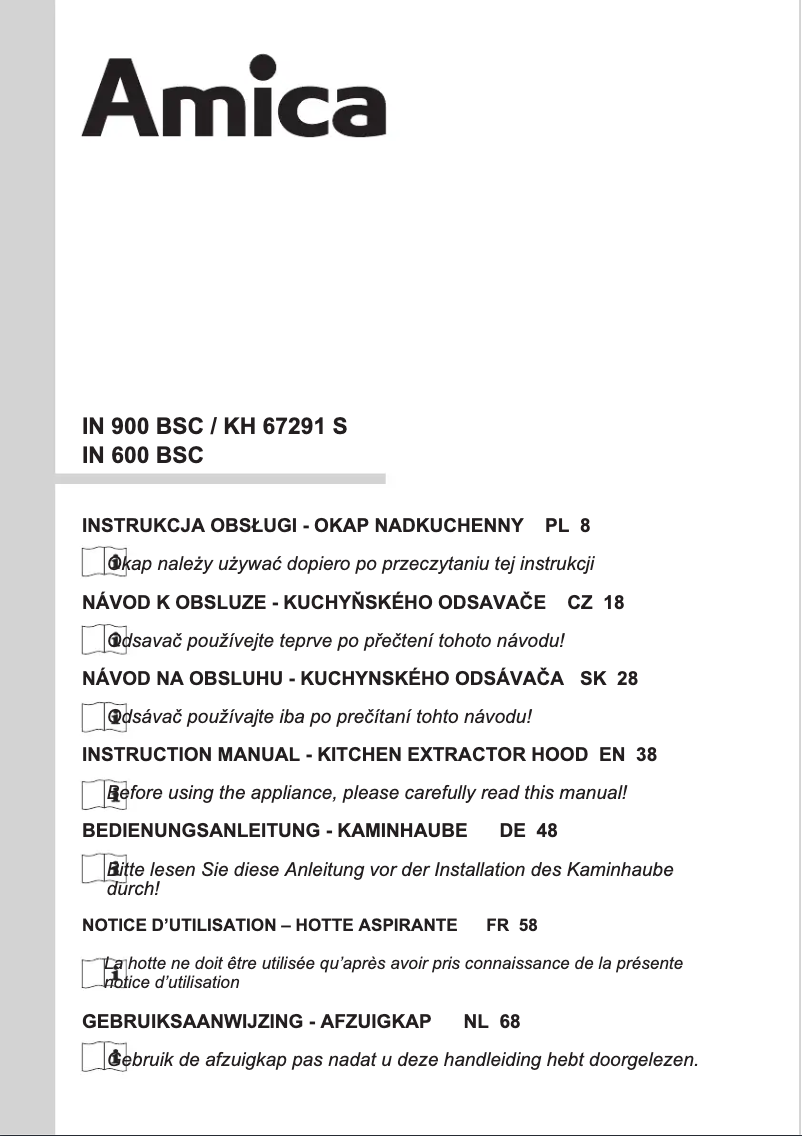 Imagen de la primera página del manual del dispositivo IN 600 BSC