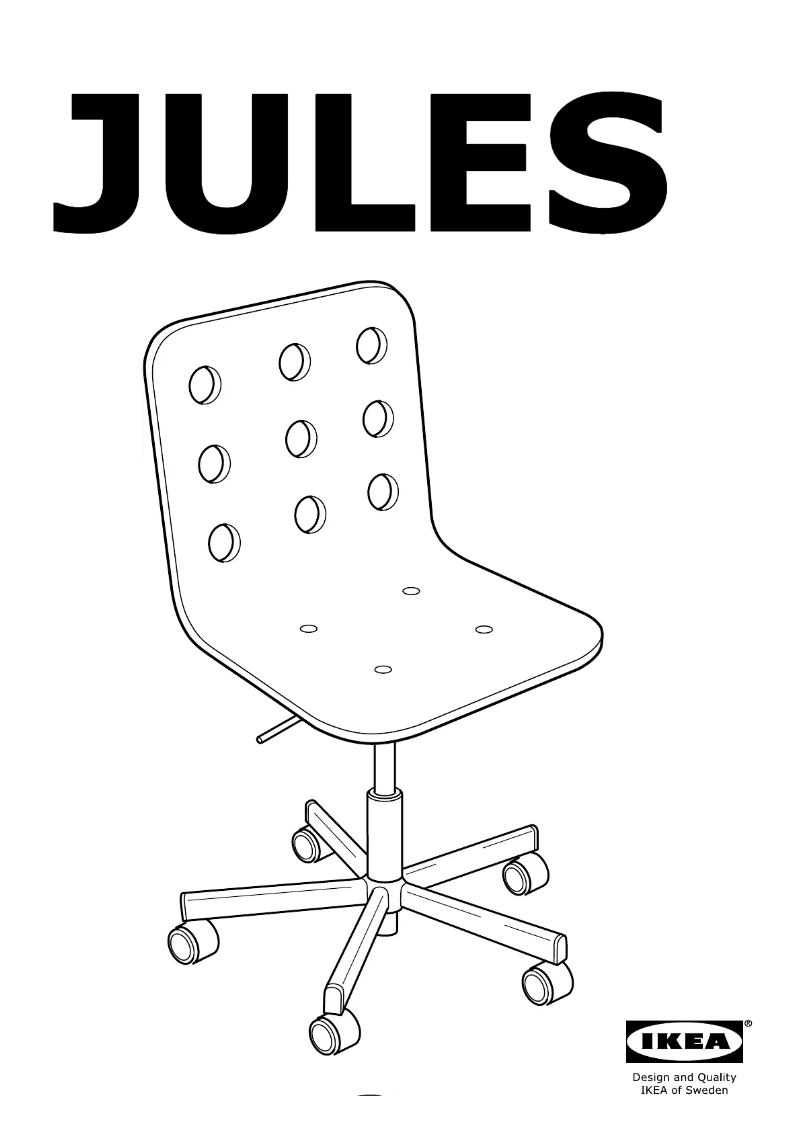 Página 1 del manual Instrucciones / montaje Ikea JULES