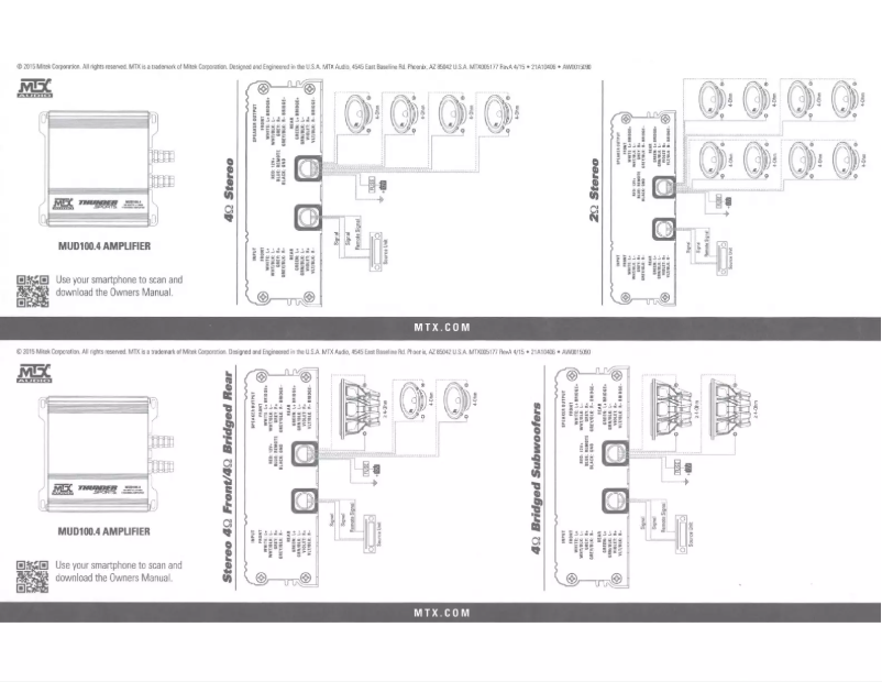 Imagen de la primera página del manual del dispositivo MUD100.4