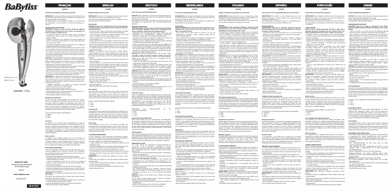 Imagen de la primera página del manual del dispositivo Elegance Curl Secret 2660NPE