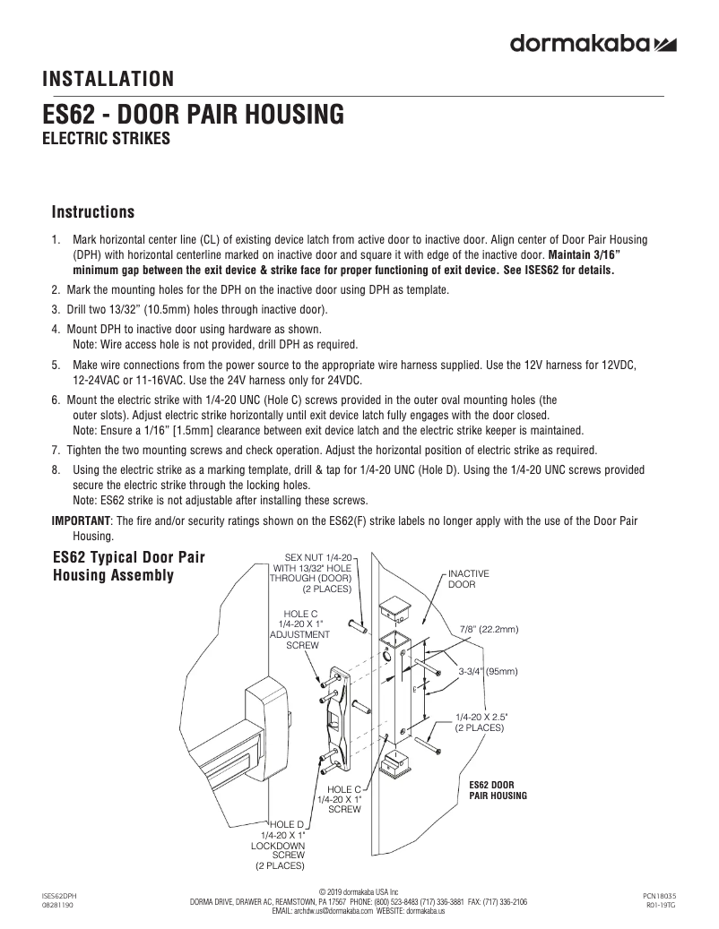 Imagen de la primera página del manual del dispositivo ES62