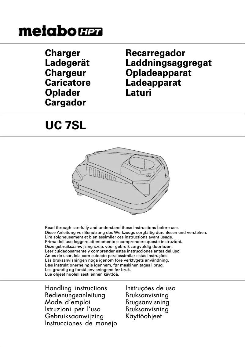 Página nº 1 - Manual de usuario HiKOKI UC7SL