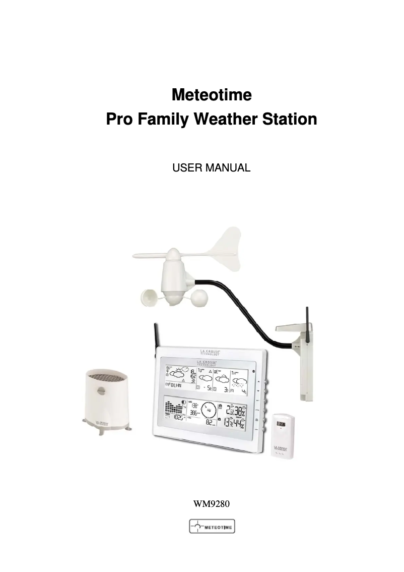 Página 1 del manual Manual de usuario La Crosse Technology Meteotime WM9280