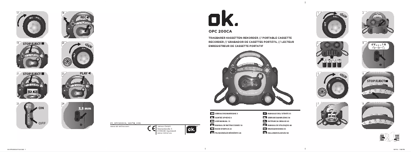 Imagen de la primera página del manual del dispositivo OPC 200CA