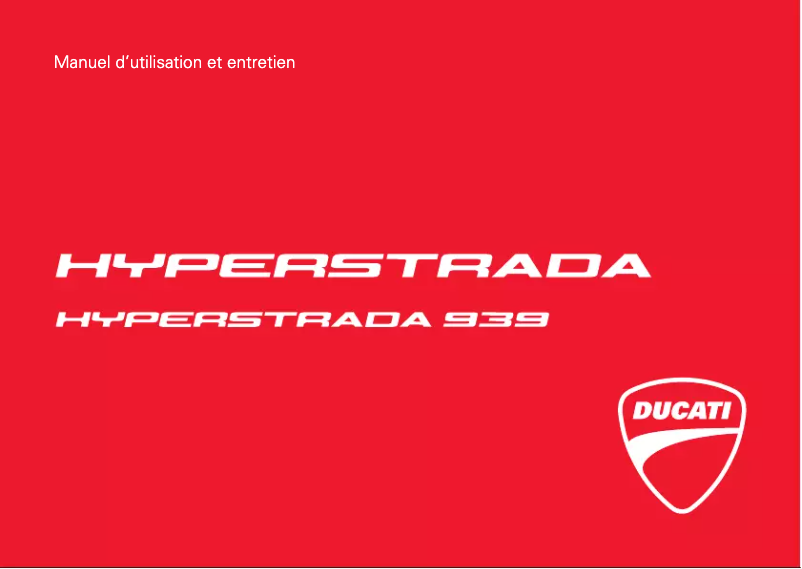Imagen de la primera página del manual del dispositivo Hyperstrada 939 (2016)