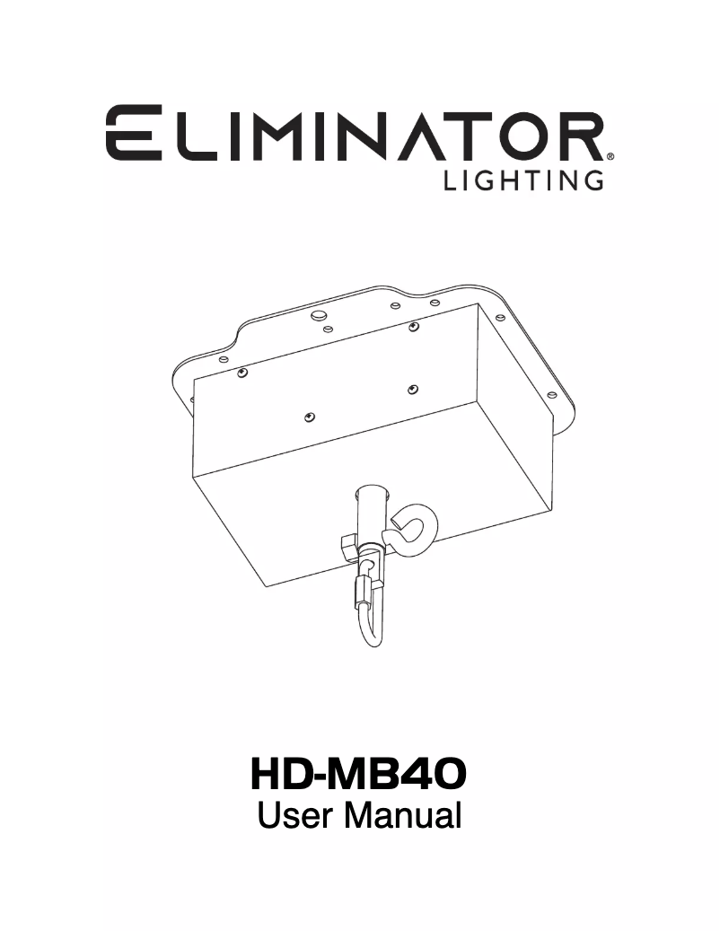 Imagen de la primera página del manual del dispositivo HD-MB40