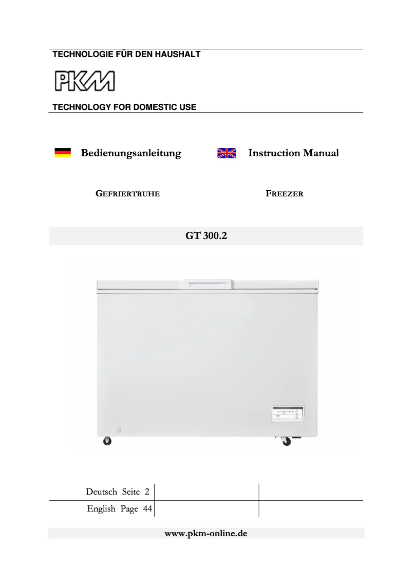Página 1 del manual Manual de usuario PKM GT300.2