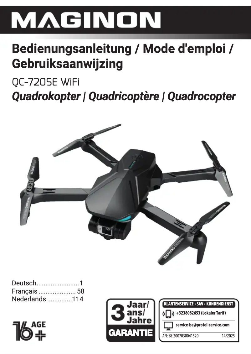 Página nº 1 - Manual de usuario Maginon QC-720SE WiFi