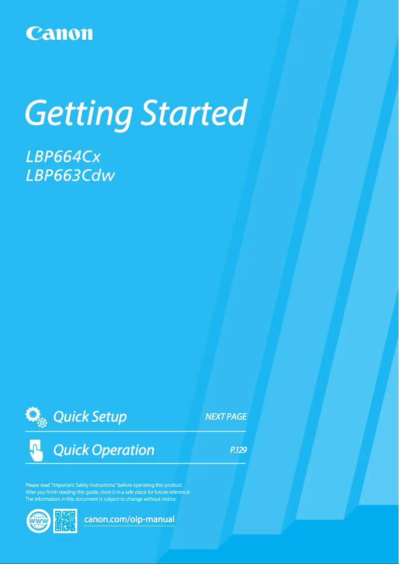 Página 1 del manual Manual de usuario Canon i-Sensys LBP663Cdw