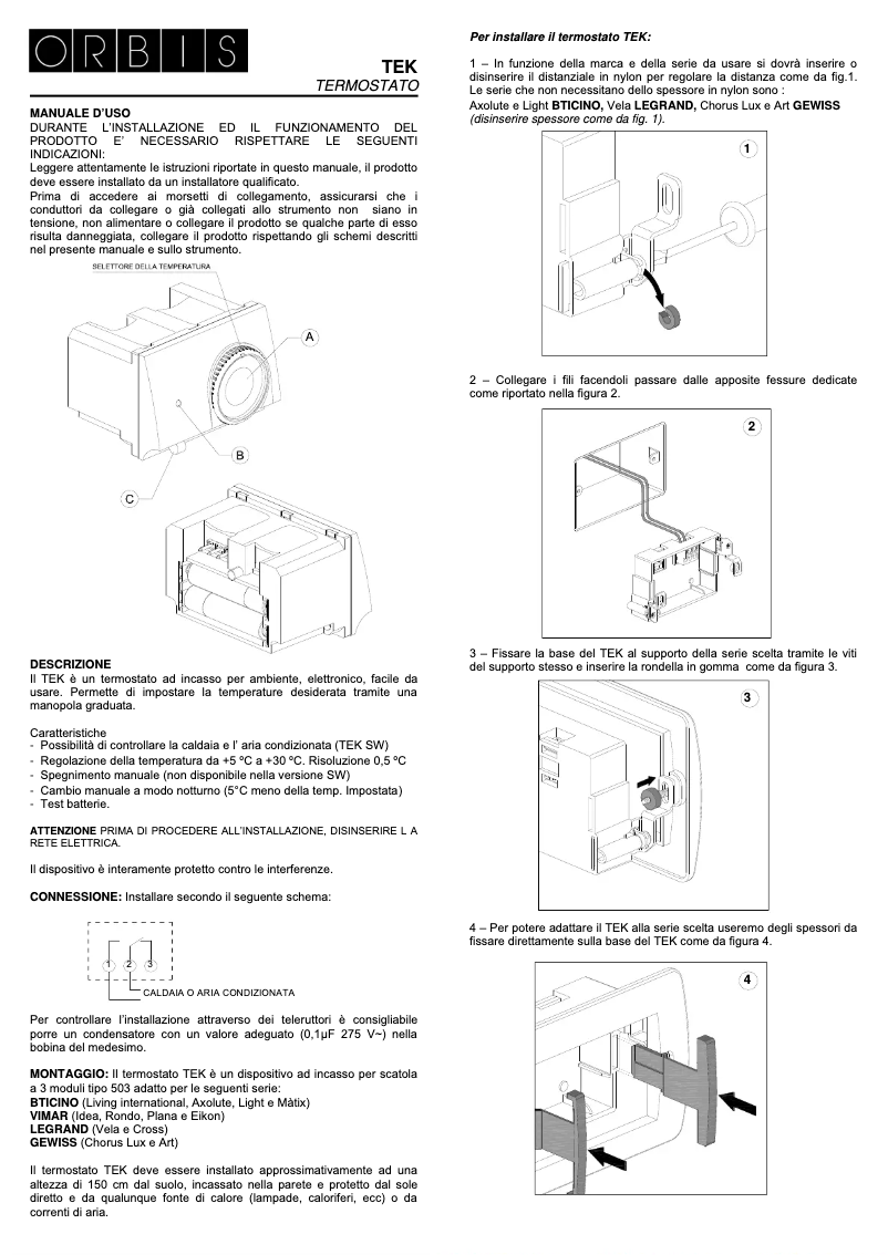 Imagen de la primera página del manual del dispositivo TEK