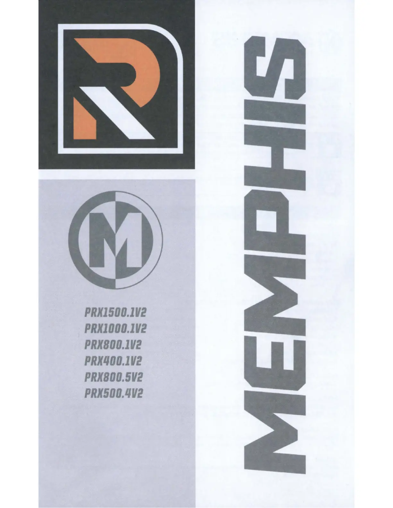 Página nº 1 - Manual de usuario Memphis Audio PRX800.1V2