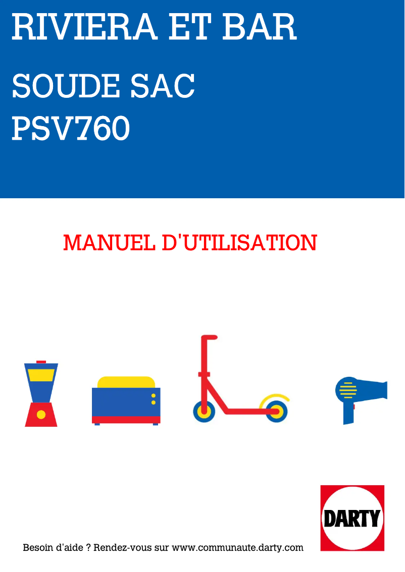 Imagen de la primera página del manual del dispositivo PSV760