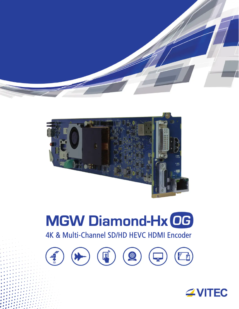 Imagen de la primera página del manual del dispositivo MGW Diamond-HX OG