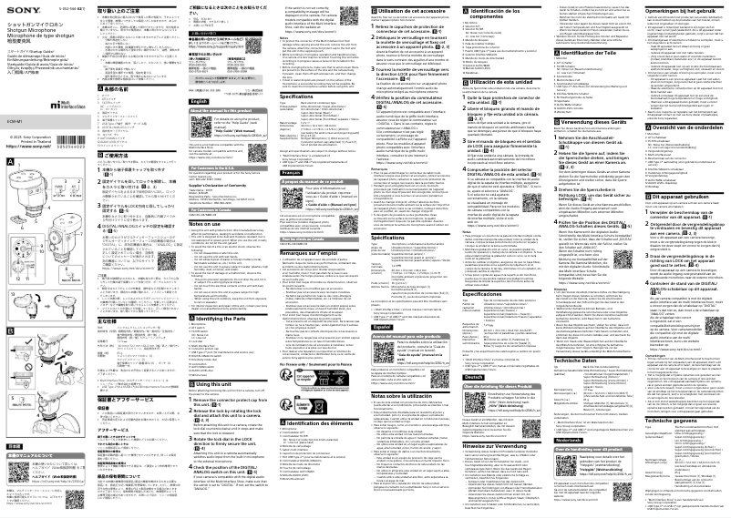 Página nº 1 - Manual de usuario Sony ECM-M1